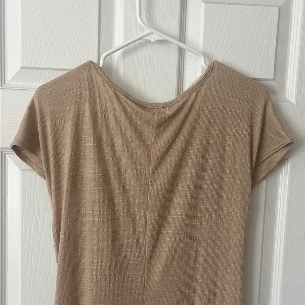 Max Studio Tan Ruched Maxi Dress - Picture 5 of 6